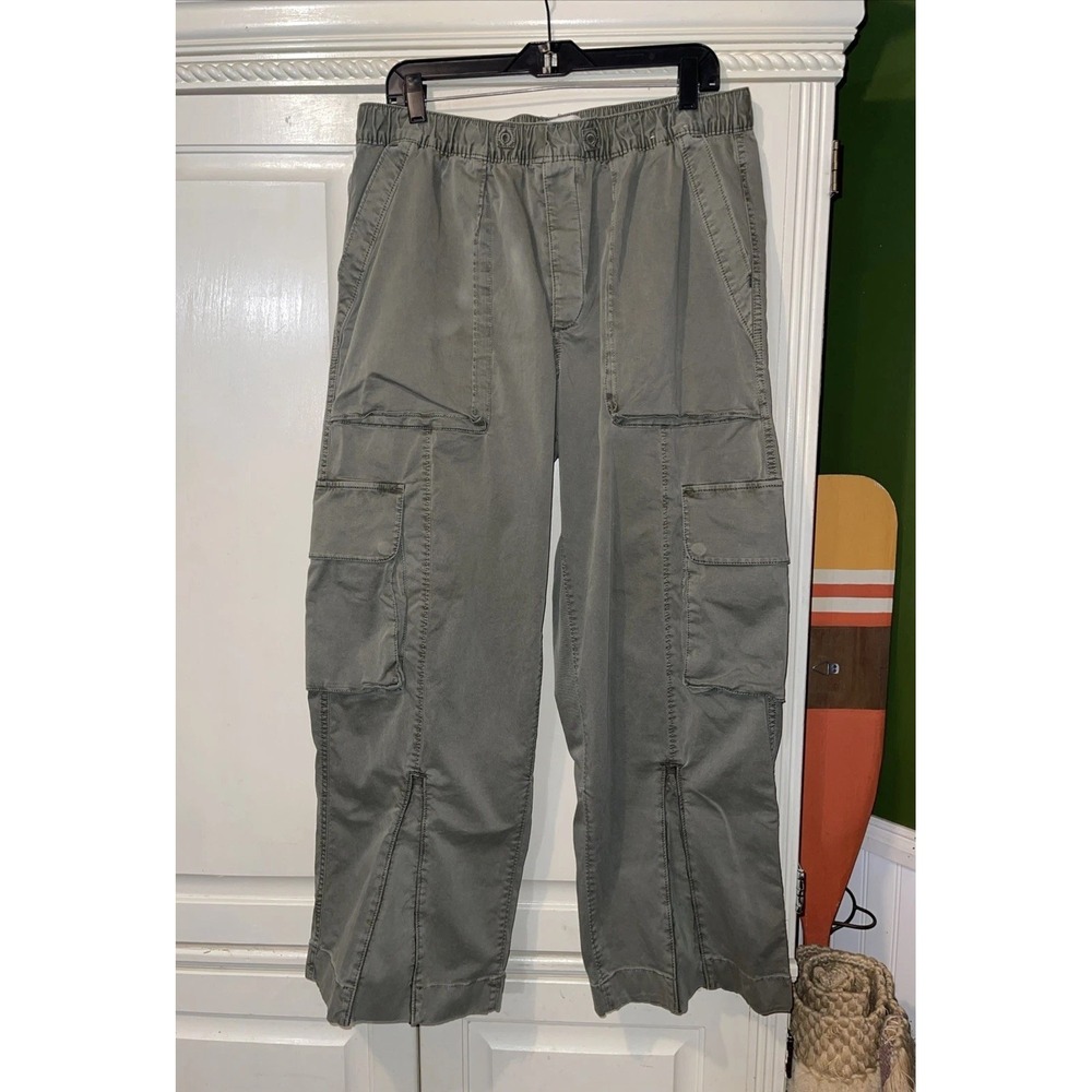 Abercrombie‎ & Fitch Baggy Cargo Pants Men L Olive Green Preppy Y2K Street Wear